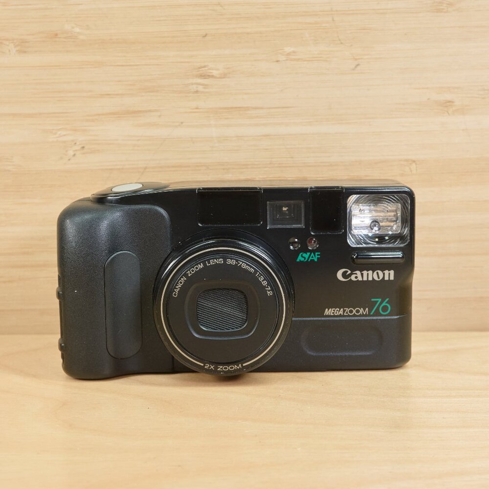 Canon Sure Shot Mega Zoom 76 35mm Point and Shoot Film Camera / Tested & Working